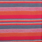 Bedspread  Cotton Red With Multicolor Line