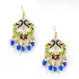 Earrings Meenakari peacock Ring Shaped Mlt
