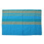 Bedspread  Cotton Blue With Yellow 90x100 (Double Bed Sheet with Pillow Cover)