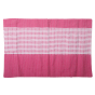 Bedspread  Cotton Dark Pink With White 90x100 (Double Bed Sheet with Pillow Cover)