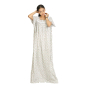 LONG NIGHTY  WHITE & BLACK XXL