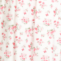 LONG NIGHTY WHITE WITH PINK FLOWER XL