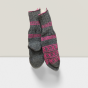 Socks Wool Grey With Pink