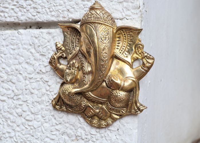 Brass Wall Ganesha  