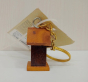 Key Ring Wooden Hut Shaped Natural Colour 