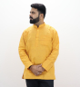 Cotton Short Kurta Full Sleeves (Yellow 40)